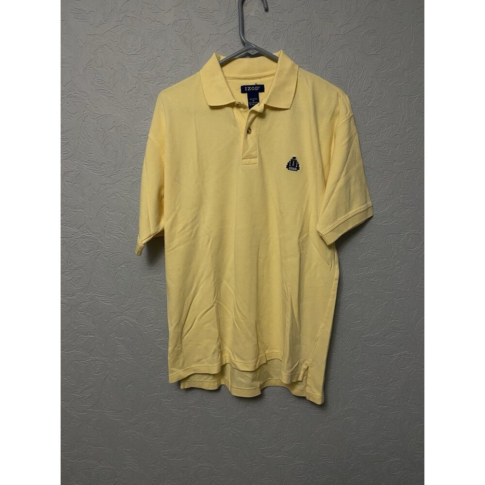 Izod Mens Size Medium Interlock Polo Shirt A33